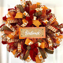 Fall Wreath, Turkey, Pumpkins, Thanksgiving Decor, Turkey Wreath, Pumpkin Pie, Autumn, Home Decor