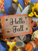 Fall Scarecrow Wreath