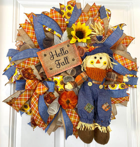 Fall Scarecrow Wreath