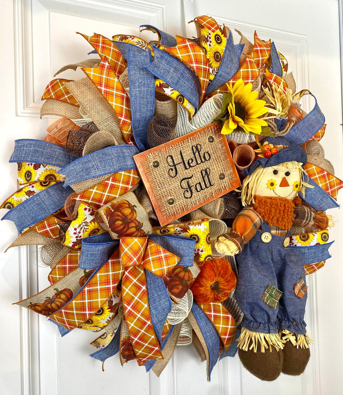 Fall Scarecrow Wreath