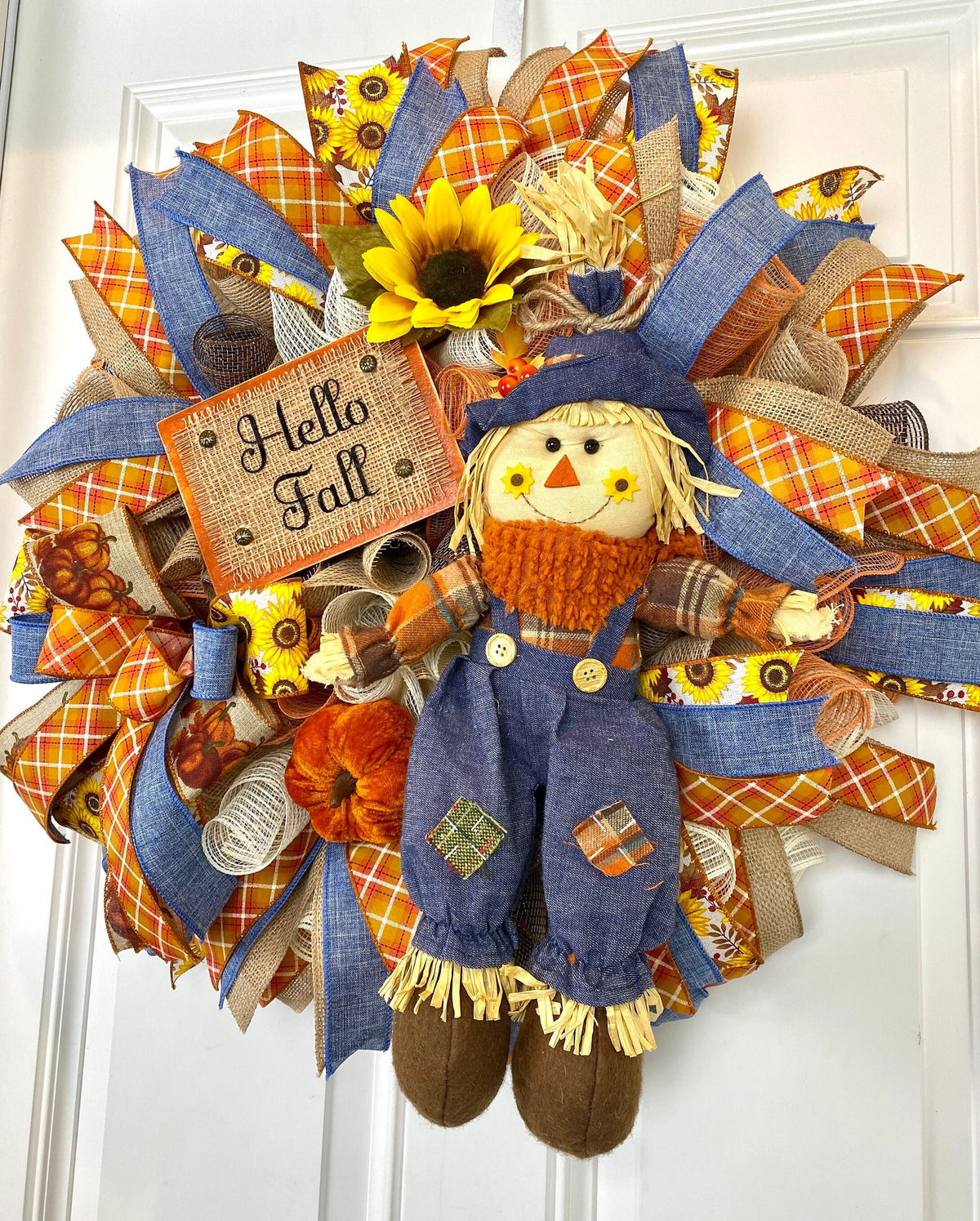 Fall Scarecrow Wreath