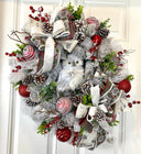 Winter Owl Wreath, Woodland Decor