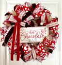 Hot Chocolate Bar Wreath: Winter Velvet Cocoa Decor