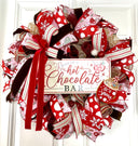 Hot Chocolate Bar Wreath: Winter Velvet Cocoa Decor