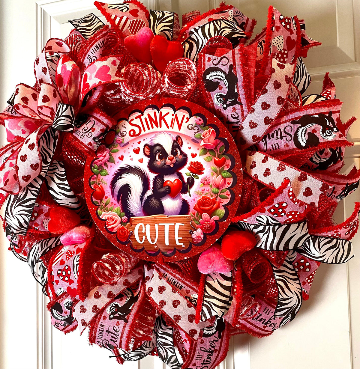 Love Stinks Valentine Wreath, Valentines Day Wreaths, Heart Wreath, Stinkin Cute, Love Stinks