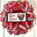 Love Stinks Valentine Wreath, Valentines Day Wreaths, Heart Wreath, Stinkin Cute, Love Stinks