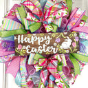 Spring Bunny Wreath, Easter Egg Wreath, Easter Bunny Decor