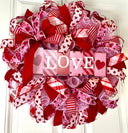 Valentine Wreath, Valentines Day Wreath, Heart Wreath, Pink & Red Wreath, Front Door Valentine Wreath, Double Doors