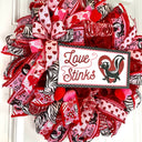 Love Stinks Valentine Wreath, Valentines Day Wreaths, Heart Wreath, Stinkin Cute, Love Stinks