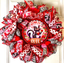 Love Stinks Valentine Wreath: Skunk & Velvet Heart Decor