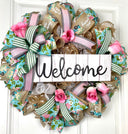 Everyday Farmhouse Pink RoseBud Wreath