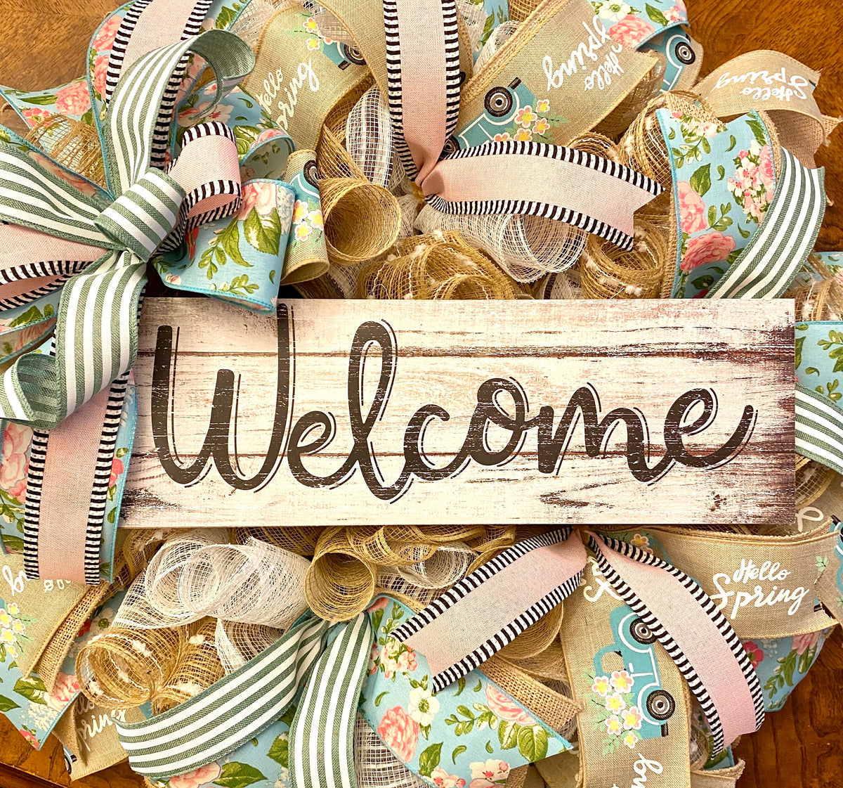 Rustic White Welcome