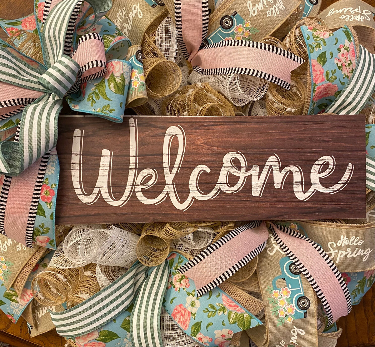Everyday Farmhouse Pink RoseBud Wreath