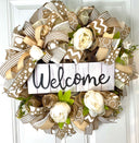 Neutral Everyday Farmhouse Wreath / with options