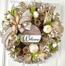 Neutral Everyday Farmhouse Wreath / with options