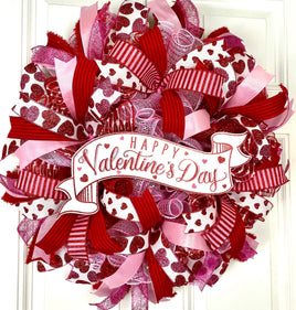 Elegant Valentine Wreath