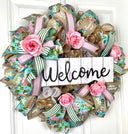 Everyday Farmhouse Pink RoseBud Wreath