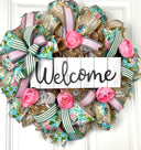 Everyday Farmhouse Pink RoseBud Wreath