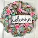Everyday Farmhouse Pink RoseBud Wreath