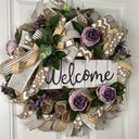 Neutral Everyday Farmhouse Lavender Peony Wreath