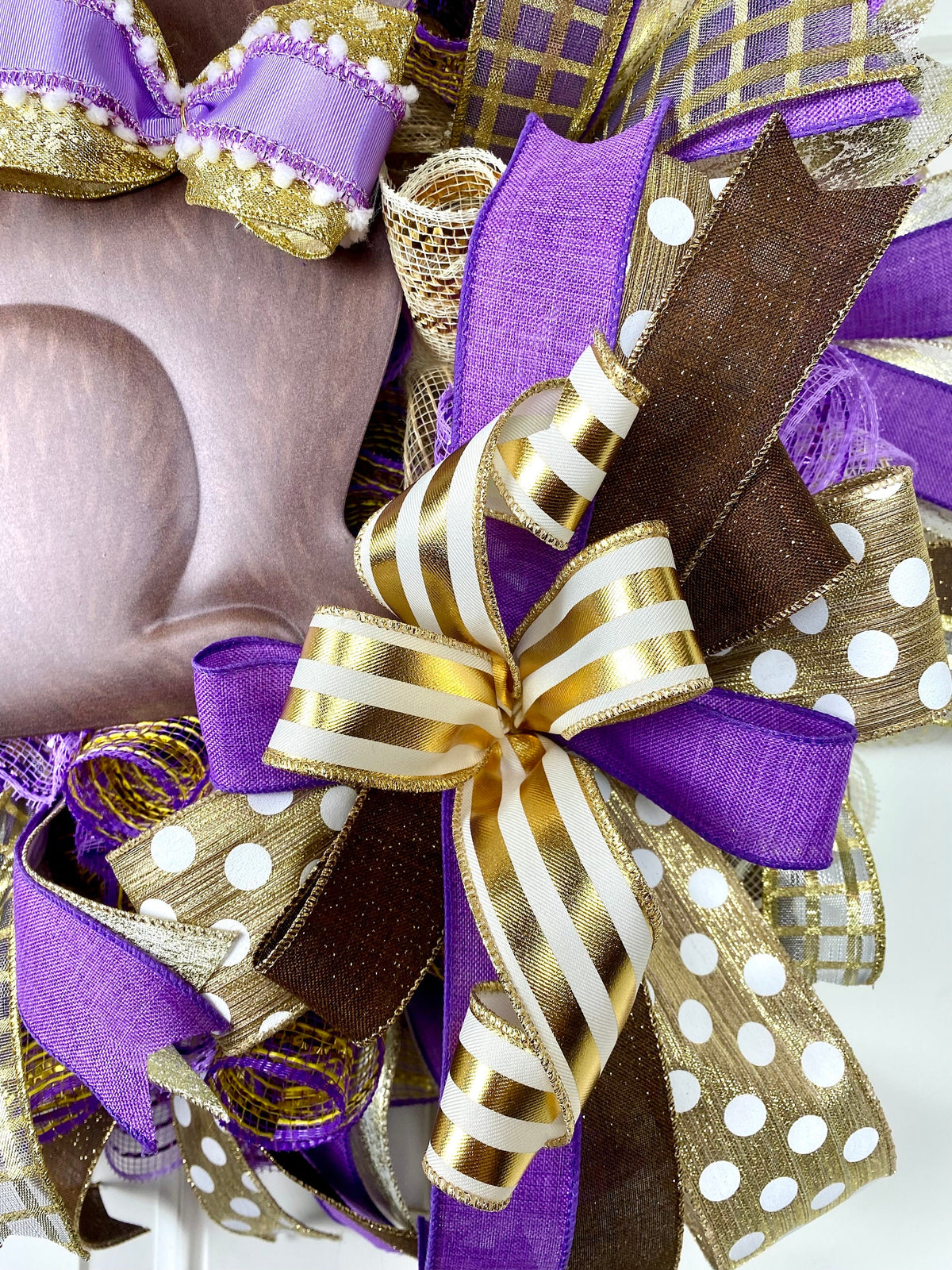 Elegant Chocolate Bunny Wreath, Easter, Spring Decor