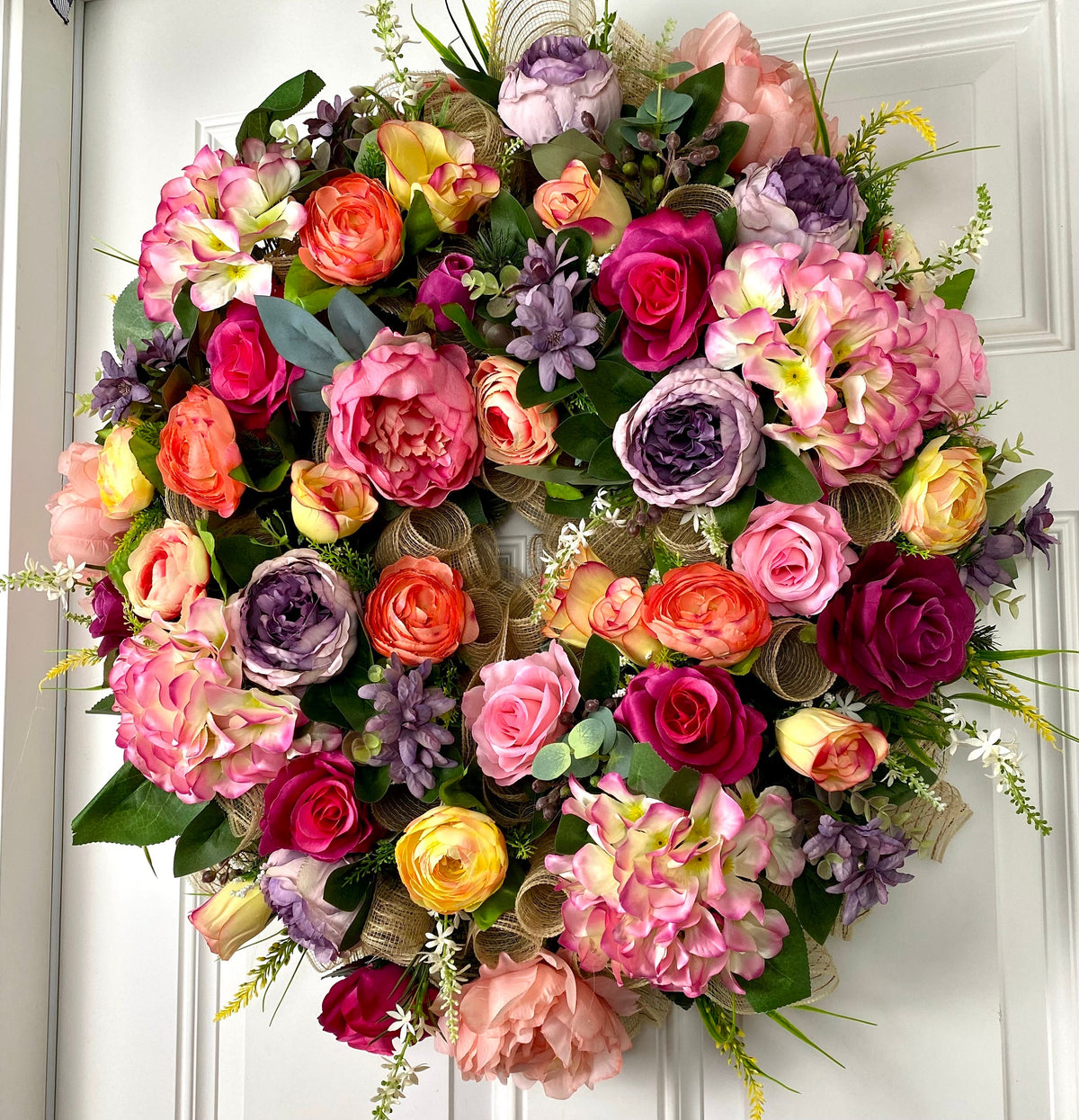 Everyday Floral Wreath / Peony Hydrangea Wreath