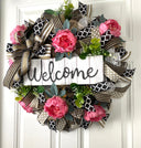 Everyday Wreath Front Door, Peony Wreath, Farmhouse Wreath for Every Season, Spring Wreath, Summer Deco Mesh, color options available