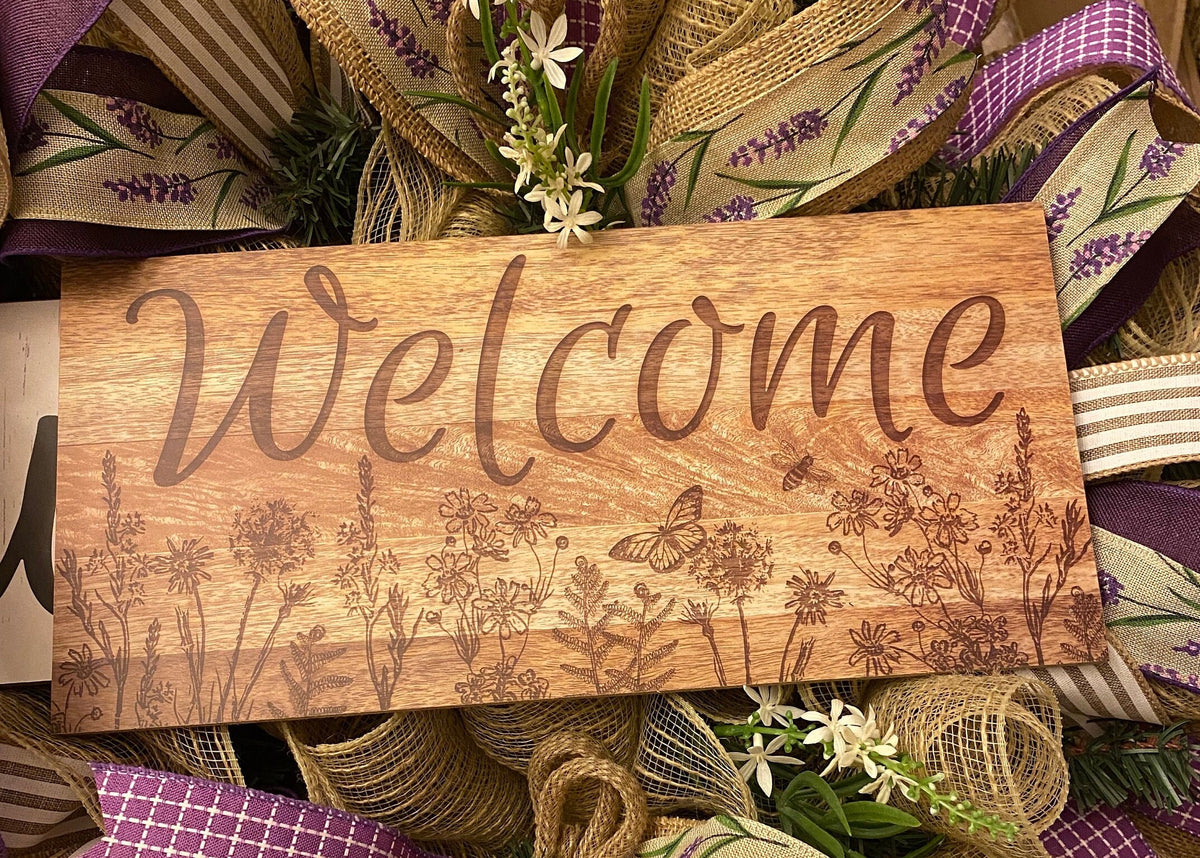 Purple Everyday Wreath, Farmhouse Wreath for Every Season, Spring Wreath, Summer Deco Mesh, color options available