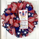 Summer Patriotic Firecracker Wreath, Fourth of July Wreath, Firecracker Wreath, Red White and Blue Wreath, summer wreath, Independence Day