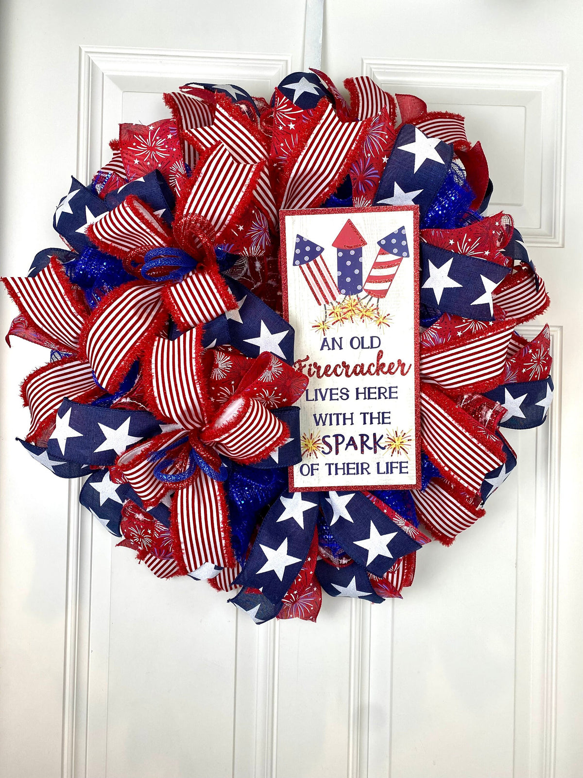 Patriotic Firecracker Wreath