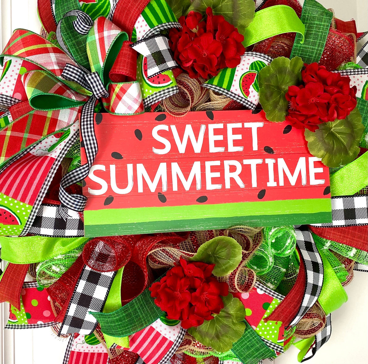 Watermelon Wreath, Summer Front Door Wreath, Kitchen Wreath, Spring Wreath for front door