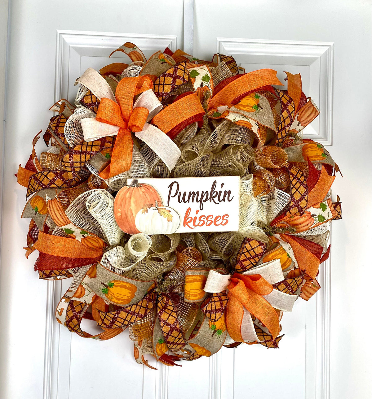 Pumpkin Kisses Fall Wreath