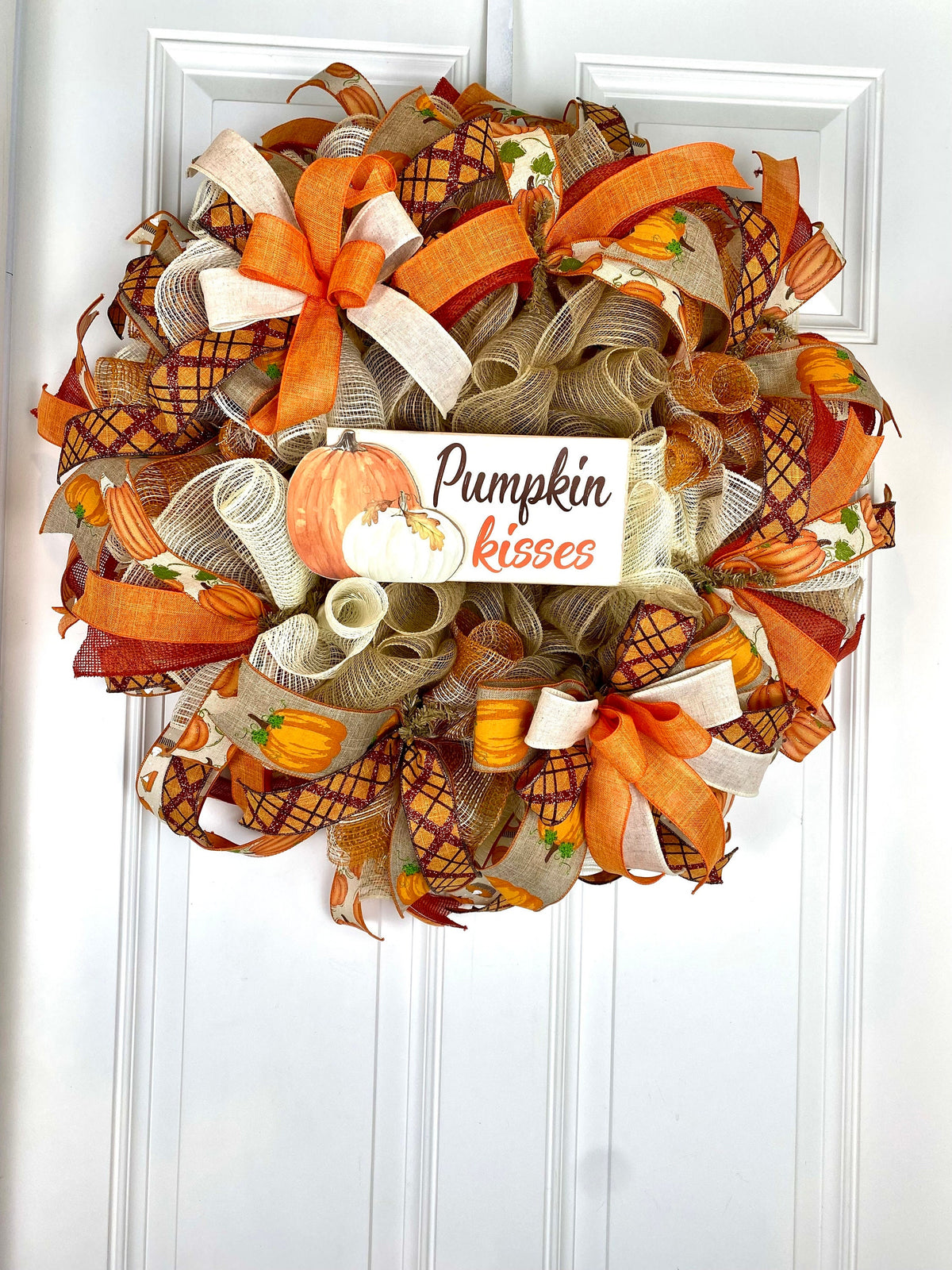Pumpkin Kisses Fall Wreath