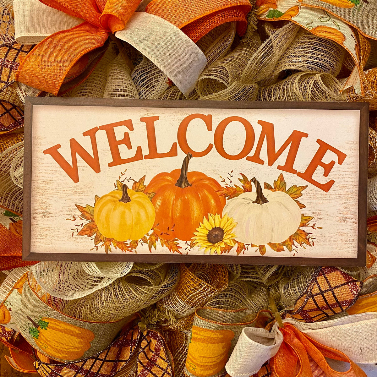 Pumpkin Kisses Fall Wreath