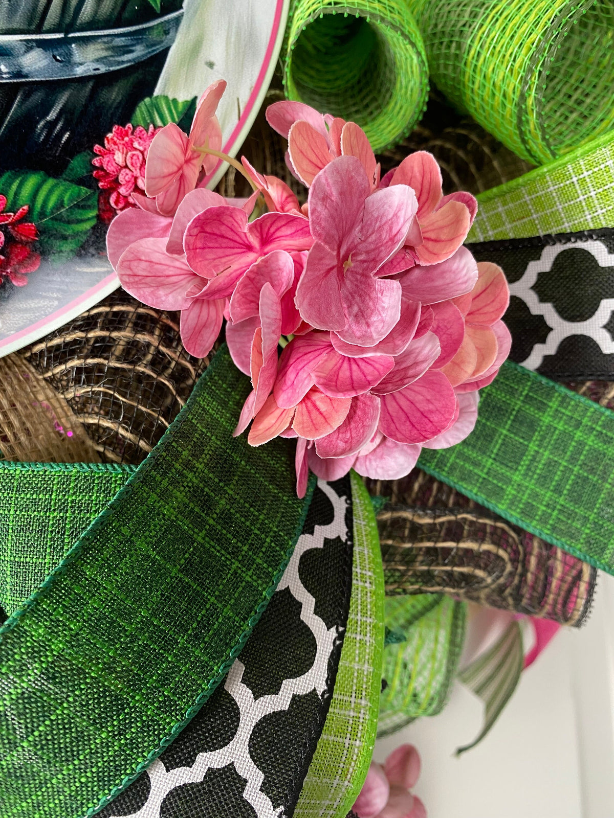 Hydrangea Watermelon Wreath