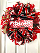 Christmas Wreath, Traditional holiday decor, Red and Gold Wreath, Holiday Porch Decor