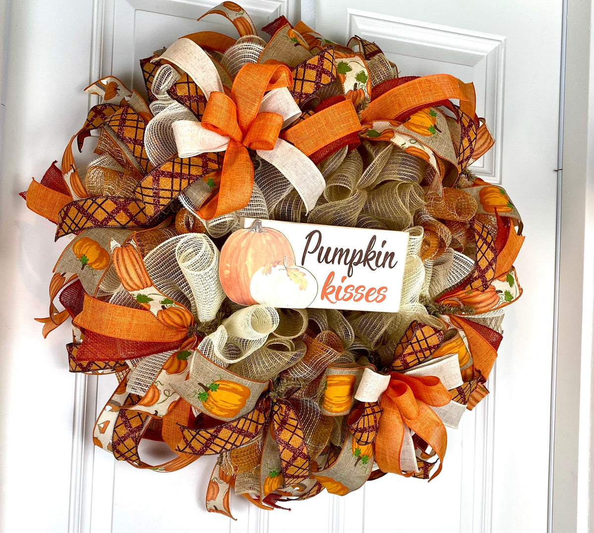 Pumpkin Kisses Fall Wreath