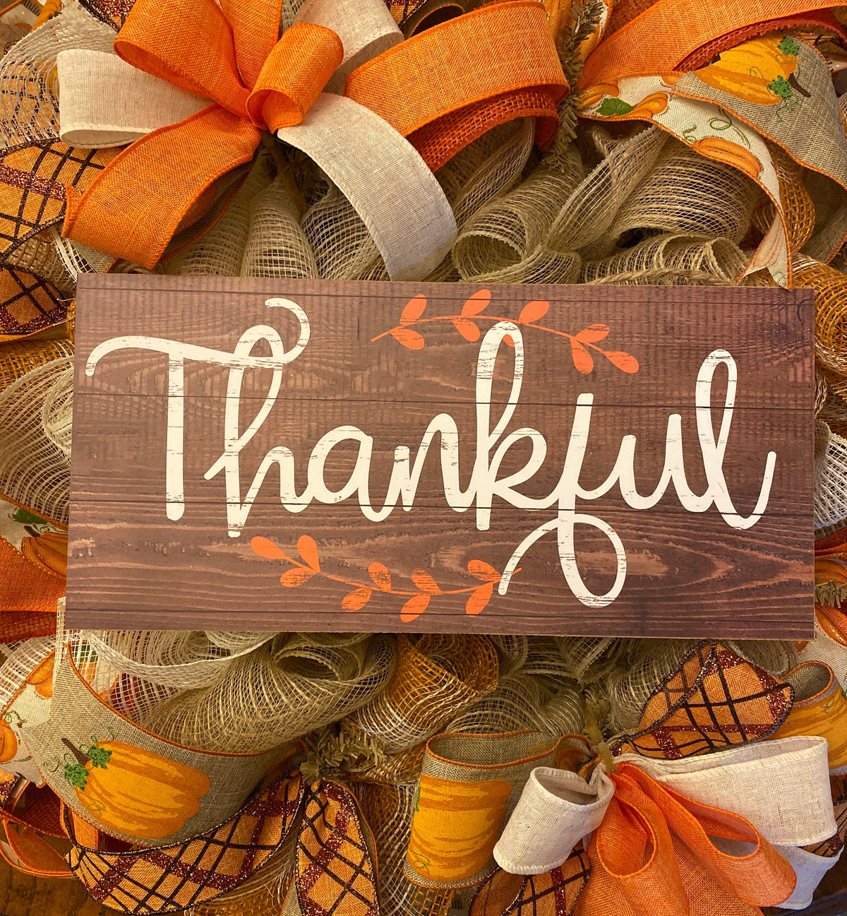 Pumpkin Kisses Fall Wreath