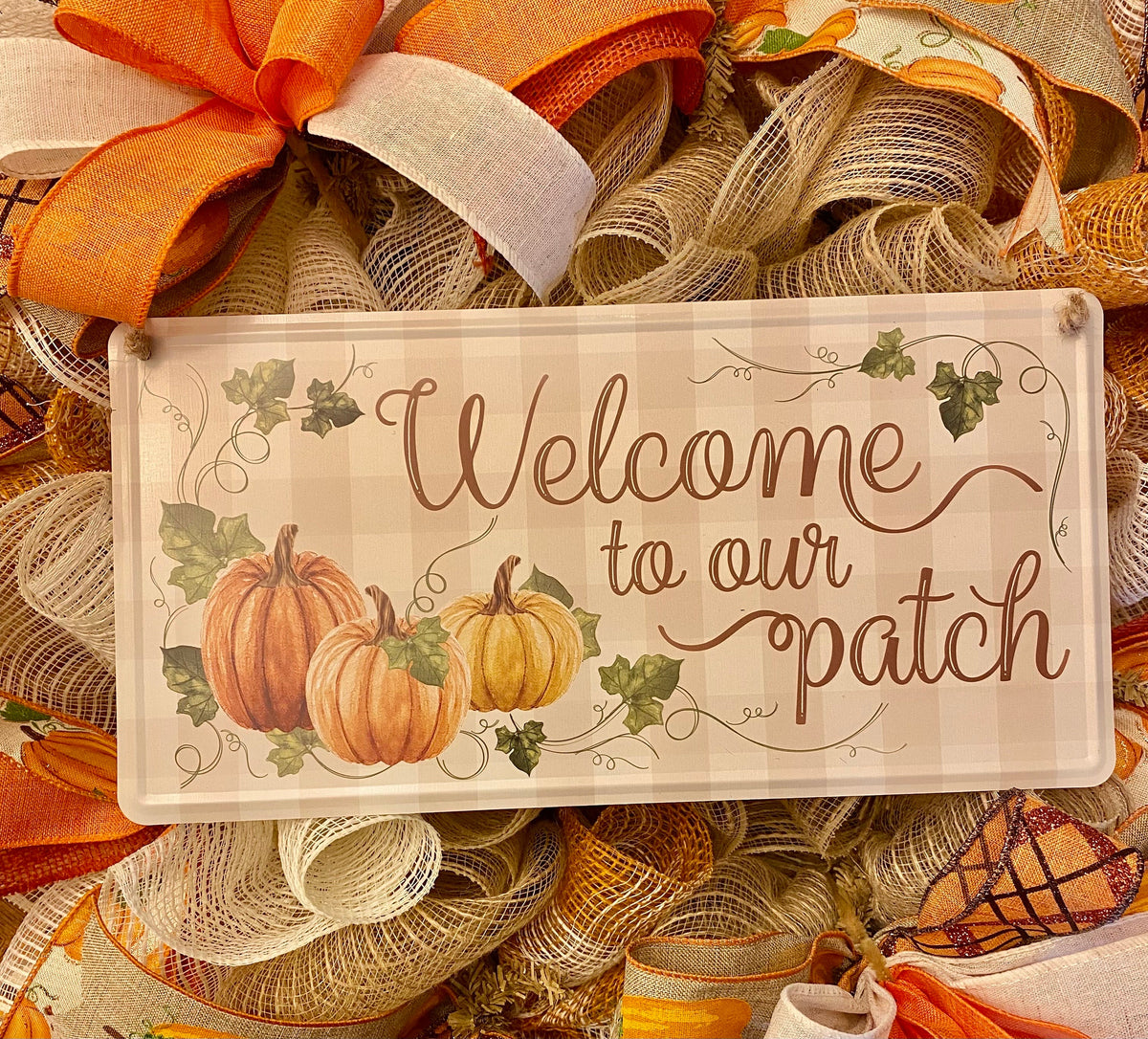 Pumpkin Kisses Fall Wreath