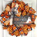 Whimsical Halloween Dog Wreath