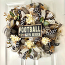 Fall Football Hydrangea Wreath, Farmhouse Wreath for Every Season, Autumn Decor