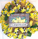 Lemon Wreath: Farmhouse Summer Lemonade Door Decor