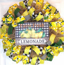 Lemon Wreath: Farmhouse Summer Lemonade Door Decor