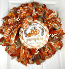 Large Fall Pumpkin Spice Wreath