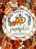 Large Fall Wreath, Pumpkin Spice, Traditional Autumn