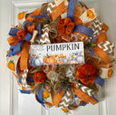 Rustic Farmhouse Pumpkin Wreath