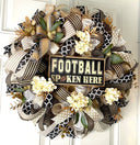 Fall Football Hydrangea Wreath