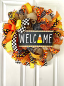 Fall Candy Corn Wreath