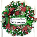 Summer Wreath, Golf wreath, Gift for Dad, Fathers Day, Handmade gift