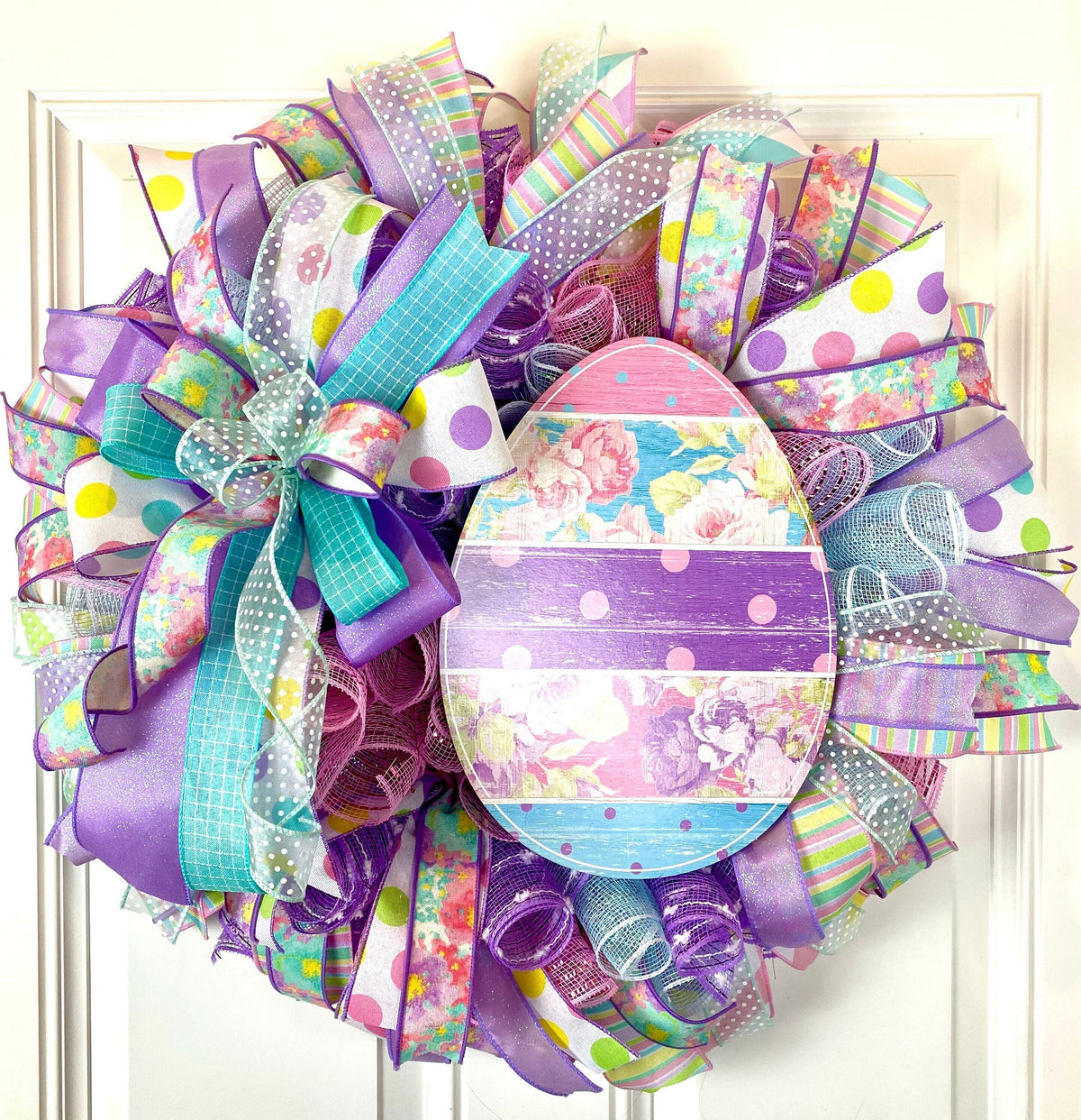 Easter Wreath, Spring Decor, Double Door Wreath